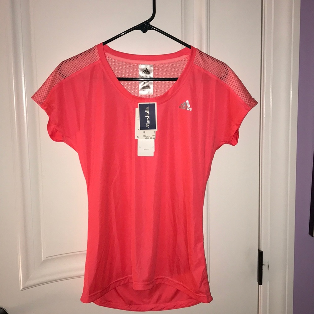 Never Worn Addidas Pink Tee
